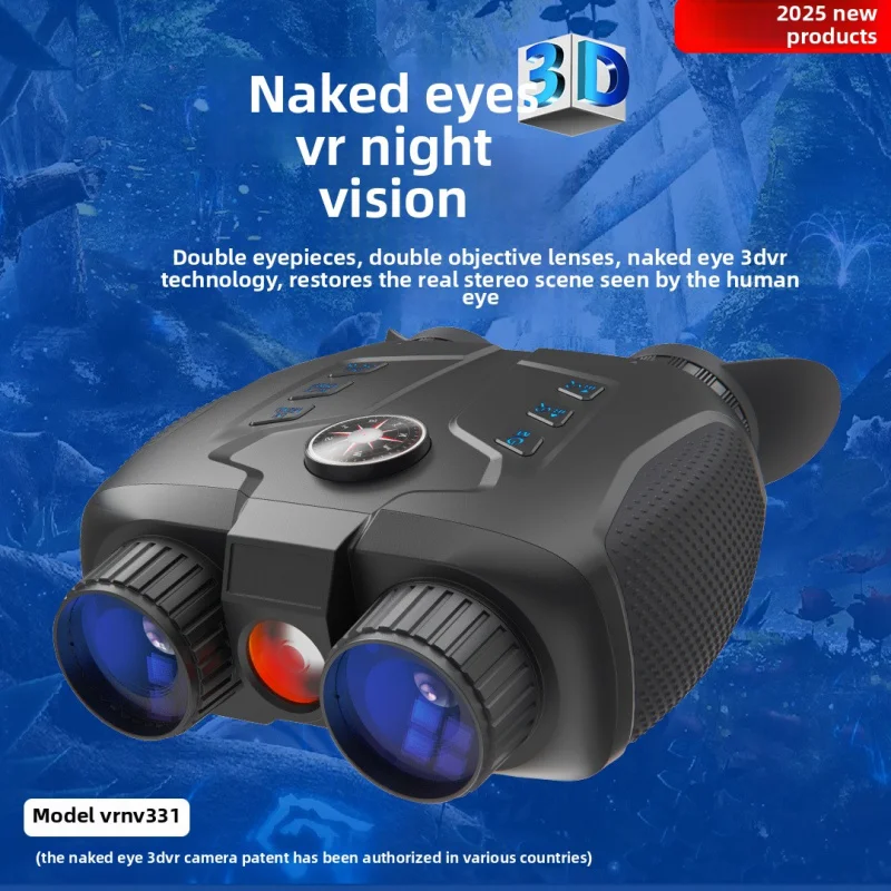 

Night Vision Instrument New HDVR3DOutdoor Digital Camera Video Double Barrel Night Glasses