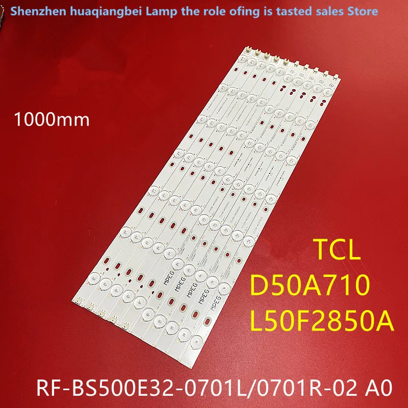 FOR LED backlight strip for Lok Wah D50A810  D50A710 L50F2850A lamp strip RF-BS500E32-0701L0701R-02 A0 1000MM  14LED 100%NEW