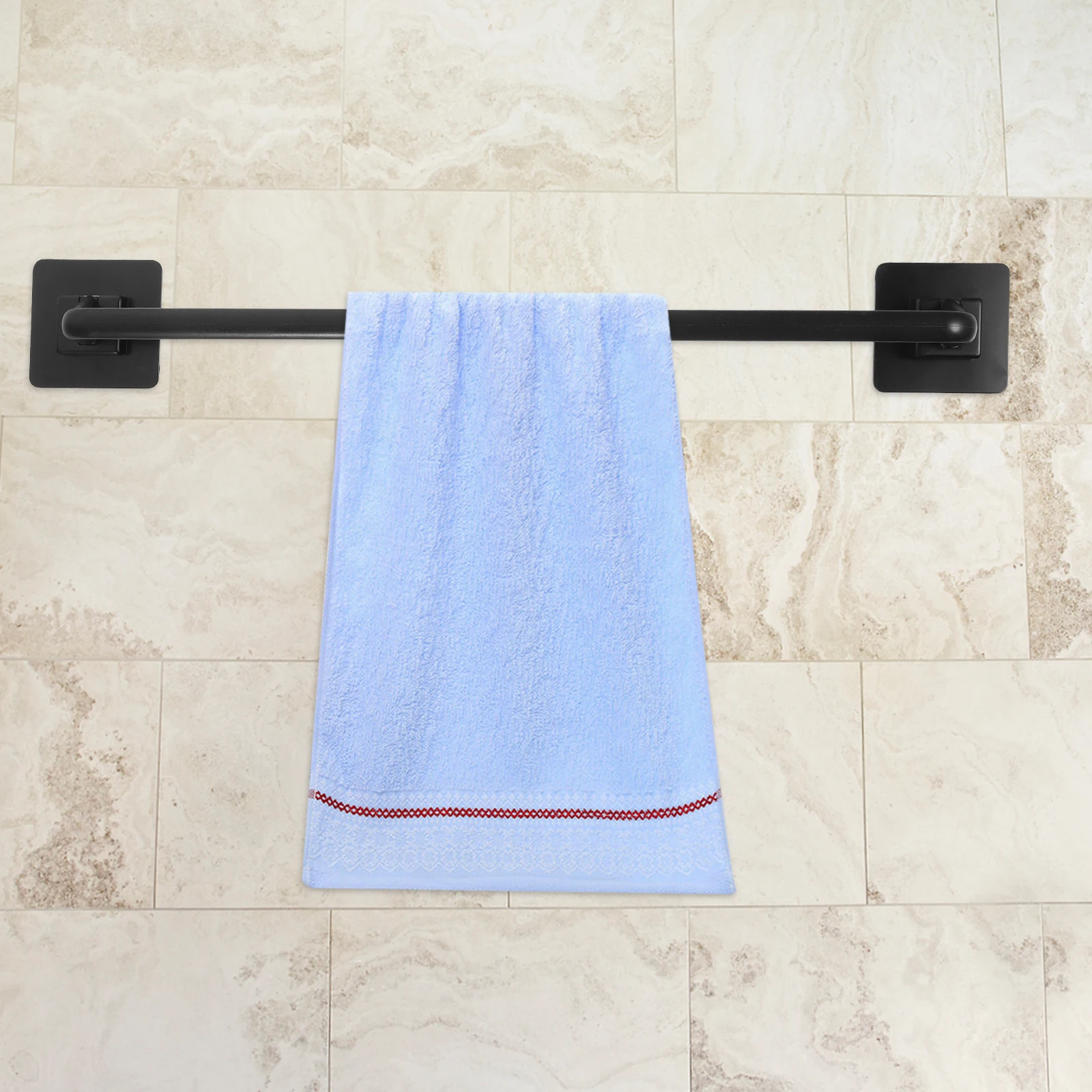 No Drill Towel Mounted Bathroom Organizer Holder For Towels Slippers Sturdy Metal Storage Rack For Bathroom Kitchen