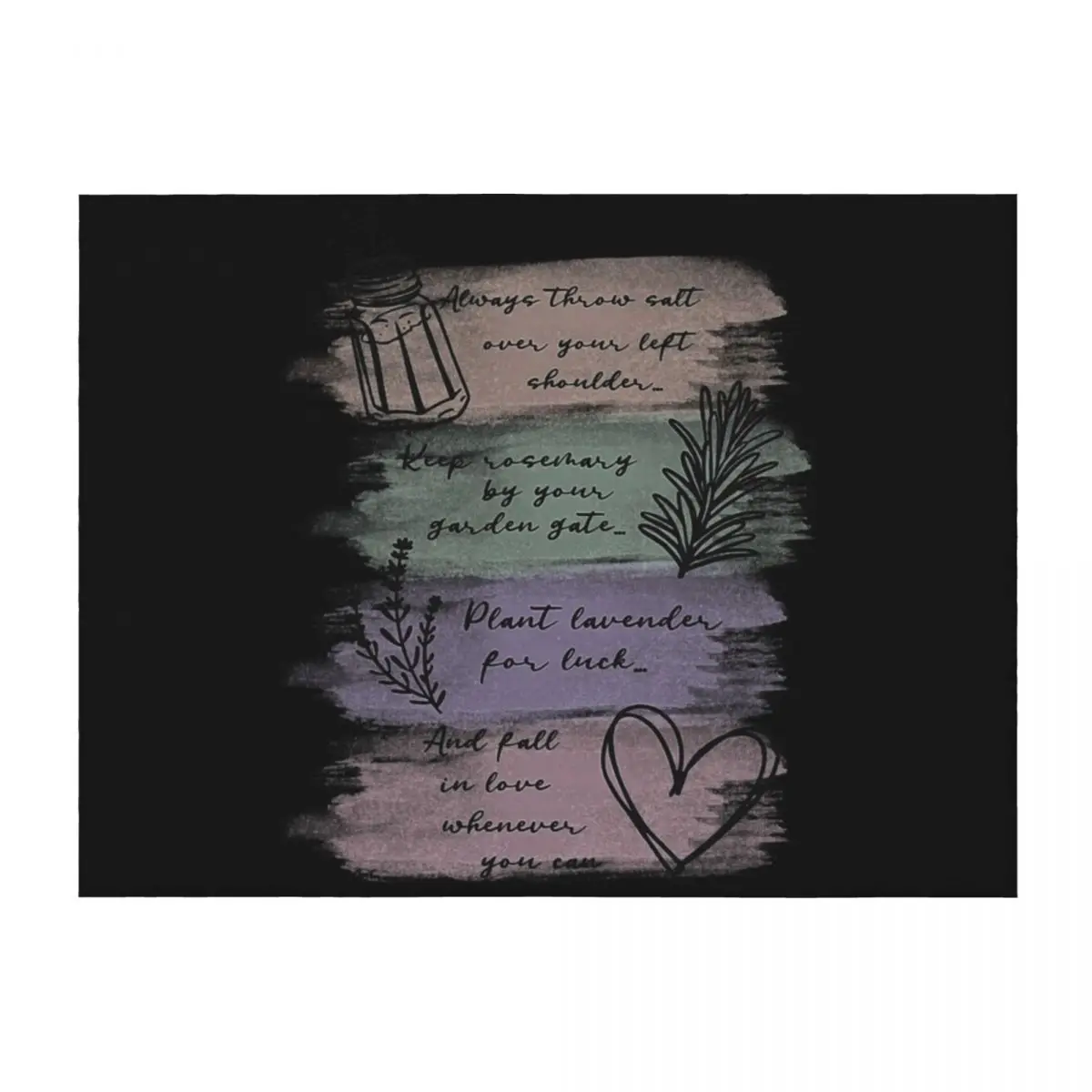 

Always Throw Spilled Salt Practical Magic Inspirit Quote Throw Blanket Beach christmas decoration Tourist Blankets