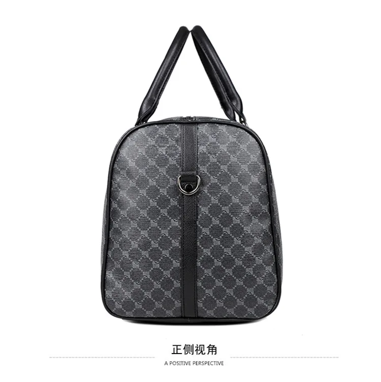Große Herren-Tragetaschen, modische Handtaschen mit Karomuster und Henkeln, Herren-Umhängetaschen, wasserdichte Reisetaschen, Herren-Gepäcktaschen. – Detail 26