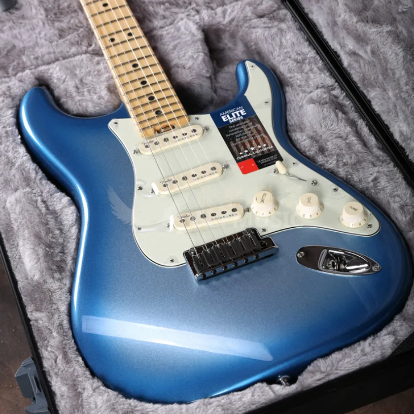 New Arrival!!!!!!!! Sky Blue Burst ST Electric Guitar, Solid Mahogany Body ,Roswood Fretboard,