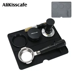 Coffee Tamper Mat Distributor Station Portafilter Silicone Pad Espresso Maker Bar Accessories Coffeeware Corner Barista Tools