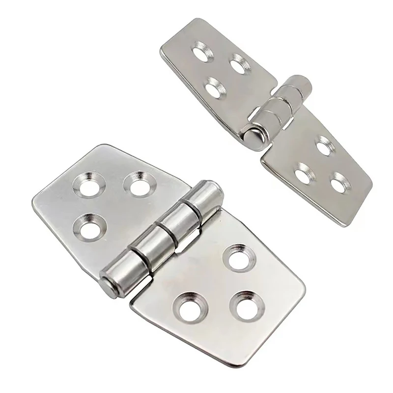 1Pc Stainless Stee Flat Hinge Distribution Box Control Cabinet Windows Hinge Wooden Box Yacht Parts Minil Furniture Hinge