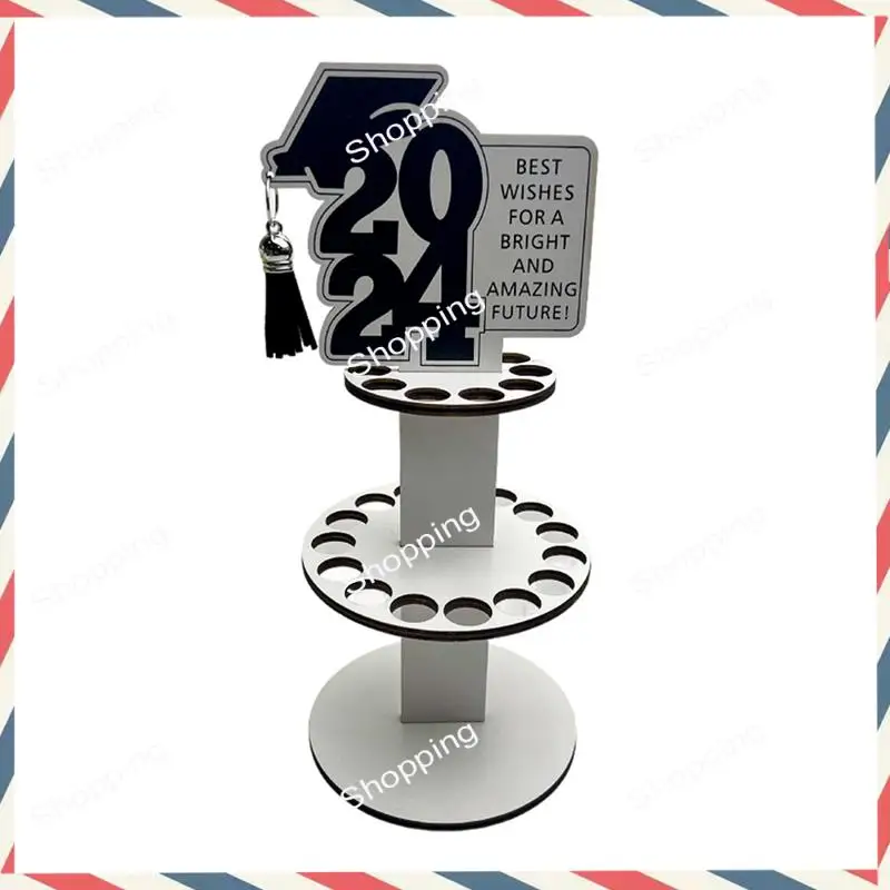 

M20K 6PCS 2024 New Graduation Gift Wallet Wooden Wallet Ornament For Desk Decoration Money Holder Cash Congrats Card Easy To Use