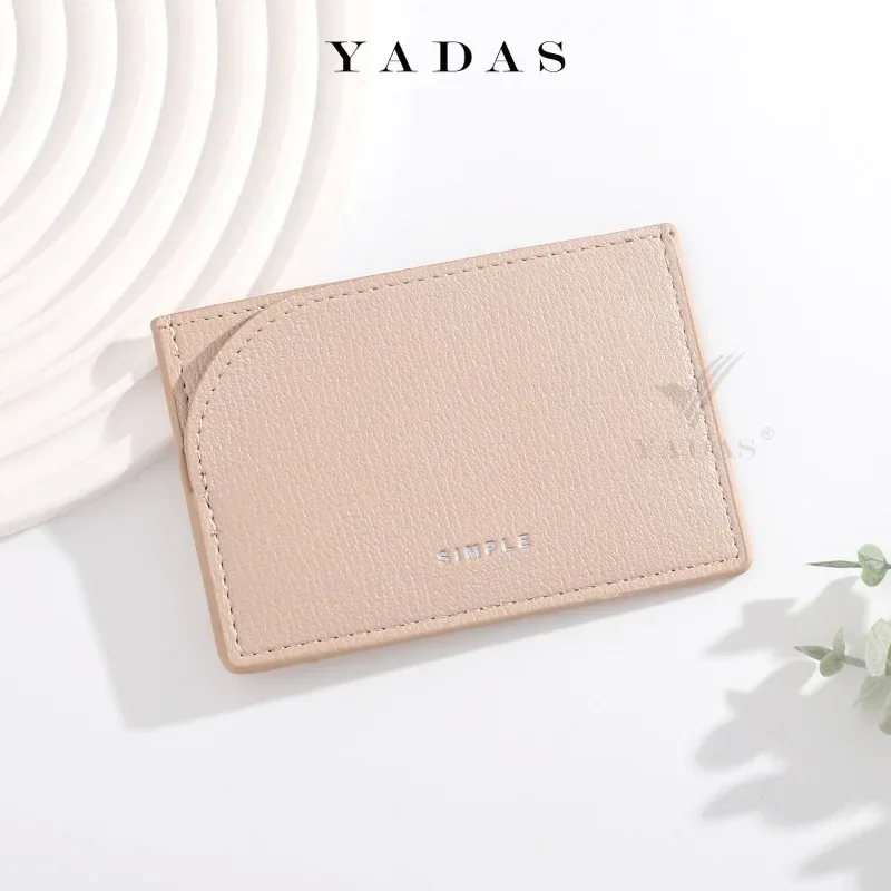 

1 Piece Fashion Elegant ID Bank Card Holder 2024 New Simplicity Solid Color Business Card Bag PU Leather Shopping Card Case