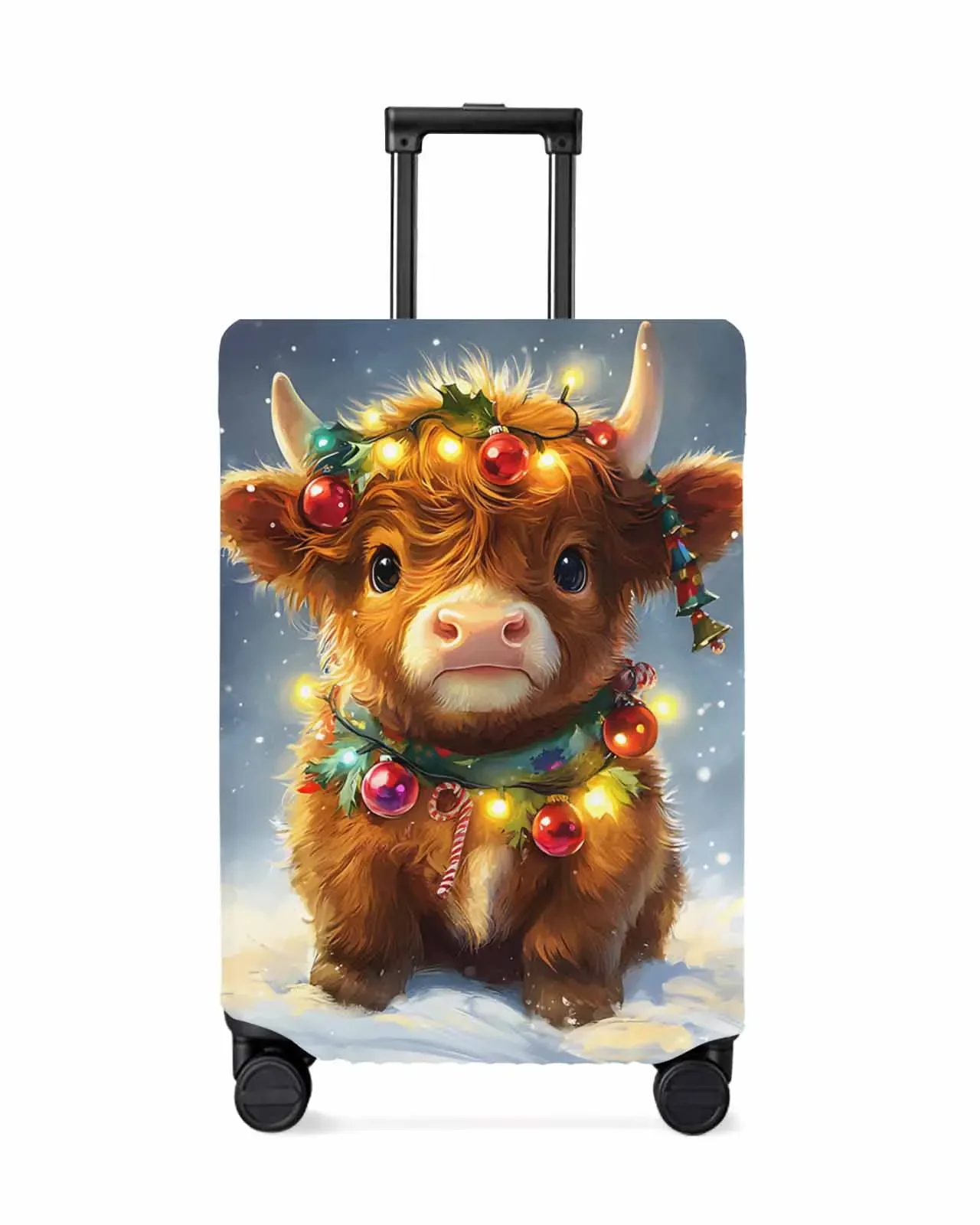 Christmas Tree Gift Yak Protective Cover For Travel Accessories Suitcase Elastic Dust Case Protect Sleeve