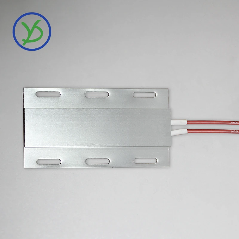 120*62 مللي متر 12 فولت ~ 220 فولت درجة حرارة ثابتة السيراميك PTC ورقة التدفئة 6 ثقوب لوحة التدفئة سخان PTCYIDU