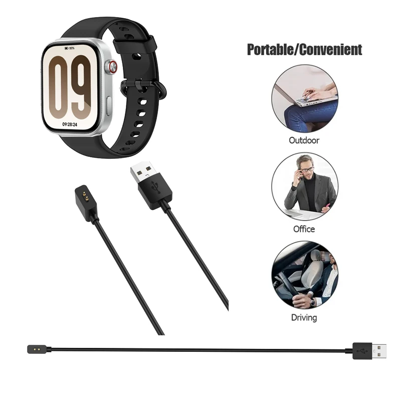 

1M Usb Cable for Redmi Watch 6 / 5Active / 4 / 3Active Charger Charging Cable