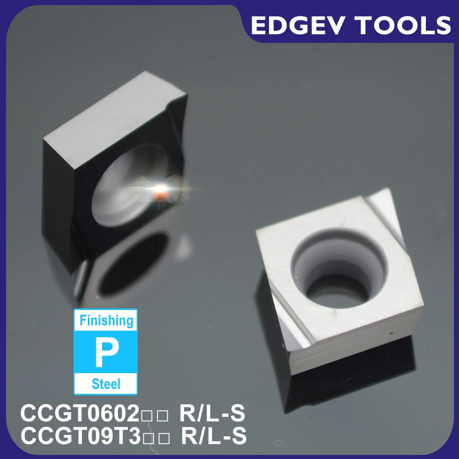 EDGEV Cermet Inserts CCGT060202 CCGT060204 CCGT09T302 CCGT09T304 R L S CNC Boring Lathe Internal Turning Tools TN60