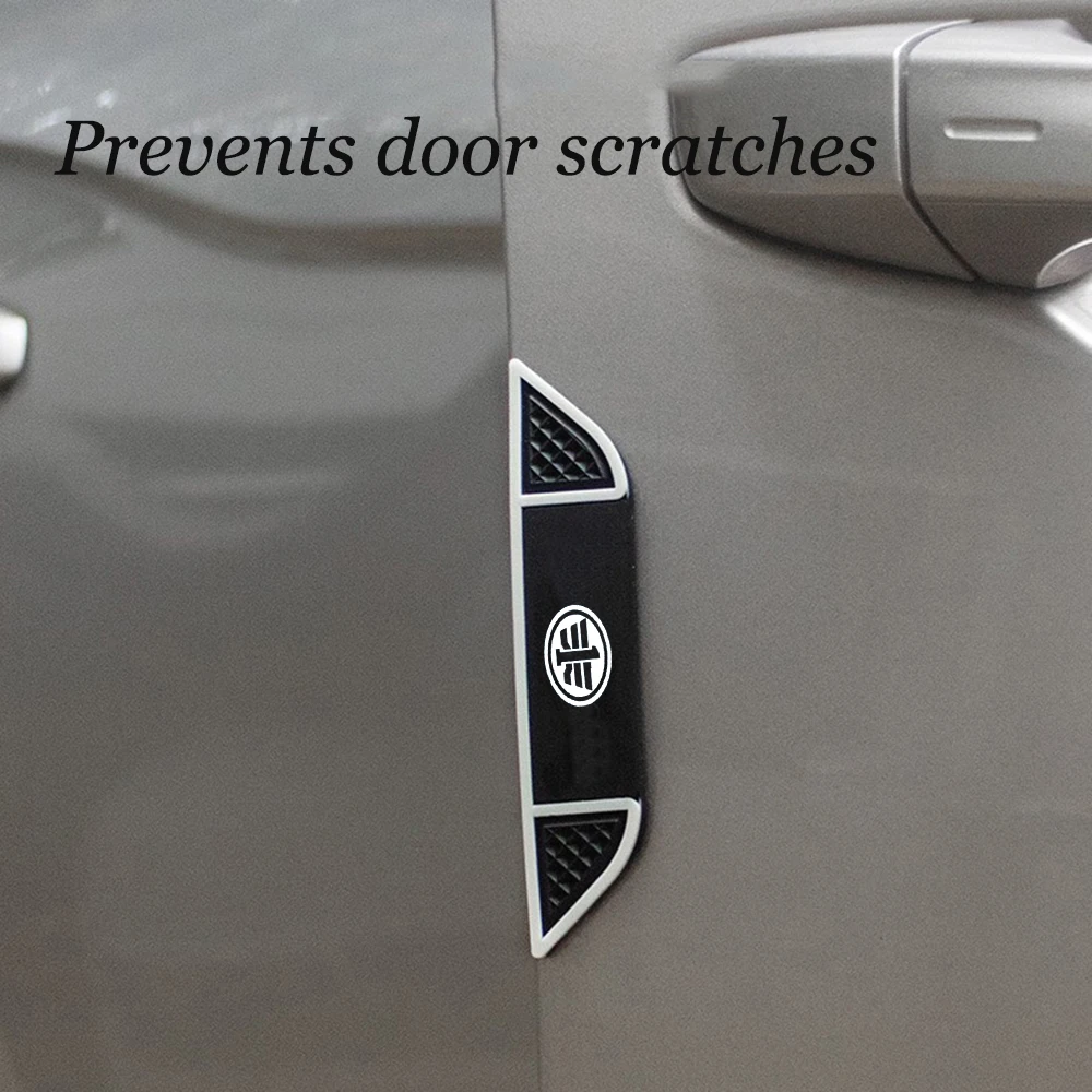 for FAW Besturn T99 T77 Hongqi H9 HS5 HS7 HS9 HS3 4Pcs Rubber Anti-Collision Strip Car Door Anti-Scratch Protector Stickers