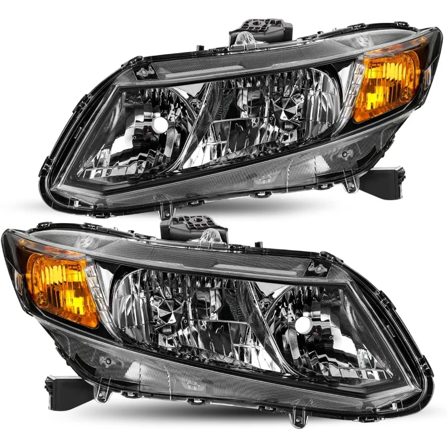 

Пара фар в сборе для Honda Civic 4Dr Sedan 20122015, и Honda Civic 2Dr Coupe OE Style 20122013, фара с высокой бригой