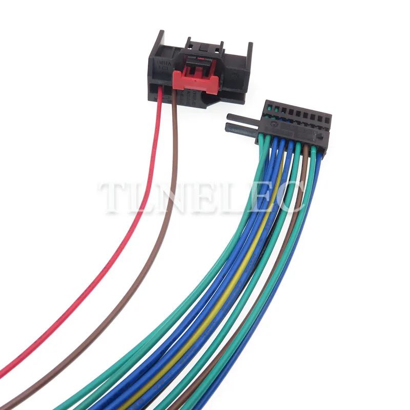 Bild 6: 20-poliger Weg-Auto-Klimaanlagen-Controller-Motor, weiblich, männlich, Docking-Buchse mit Drähten für VW 1-1394805-1 1-1394803-1 1K0971975