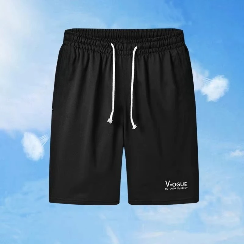 

2025 Summer Men's New Fashion Thin Loose Breathable Shorts Casual Outdoor Sports Beach Pants Comfortable Five Pants
