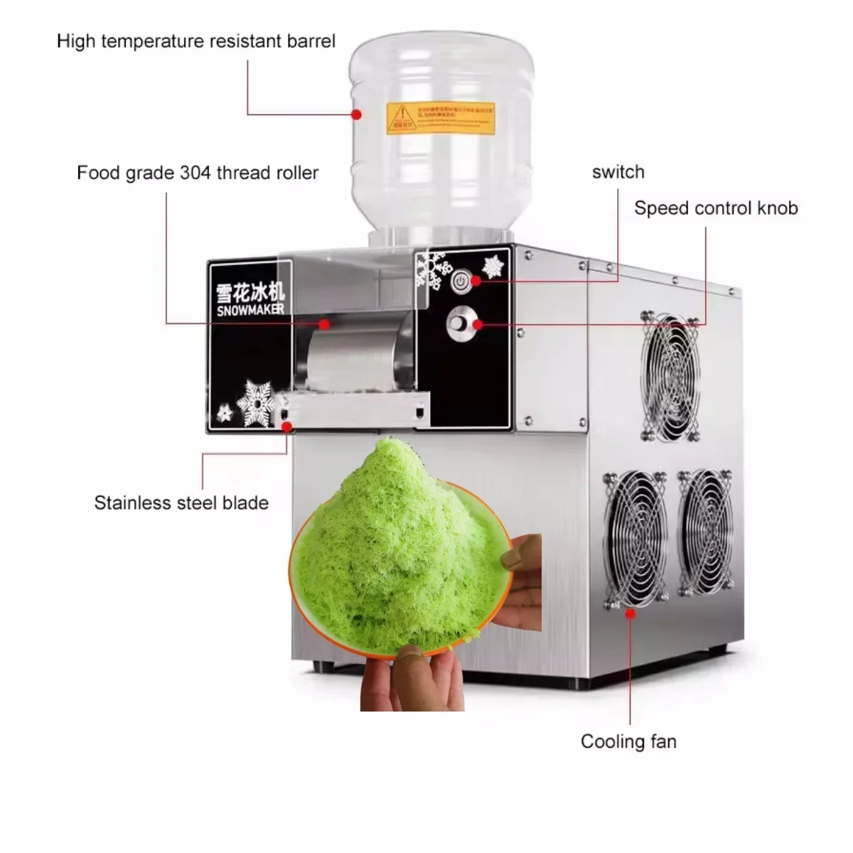 

new style Snowflake Ice maker machine/bingsu-snow-ice-machine Snowflake Snow Flake Ice Machine For Table Top HJ-XBJ160F