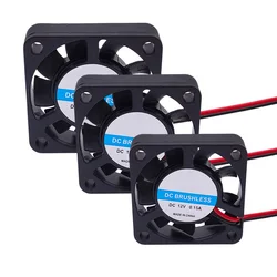 Brushless Industrial Cooling Fans, ventilador DC com duas linhas, 5V, 12V, 24V, rolamento da luva, 25, 30, 35, 40, 50x10mm