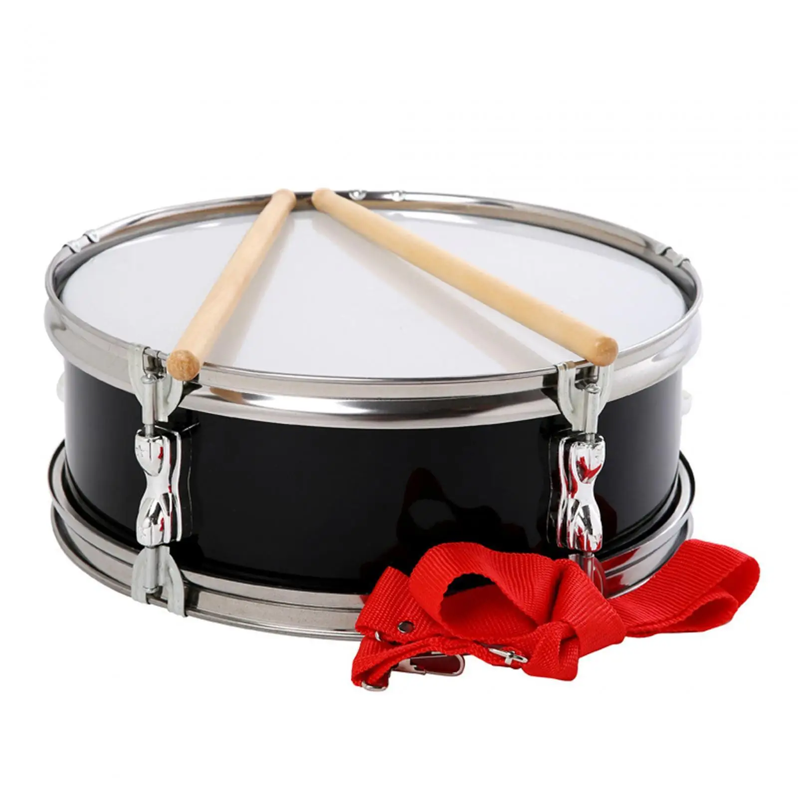 13inch Snare Drum Percussion Instrument with Shoulder Strap Portable Music Drums Musical Instruments for Kids Beginners Teens