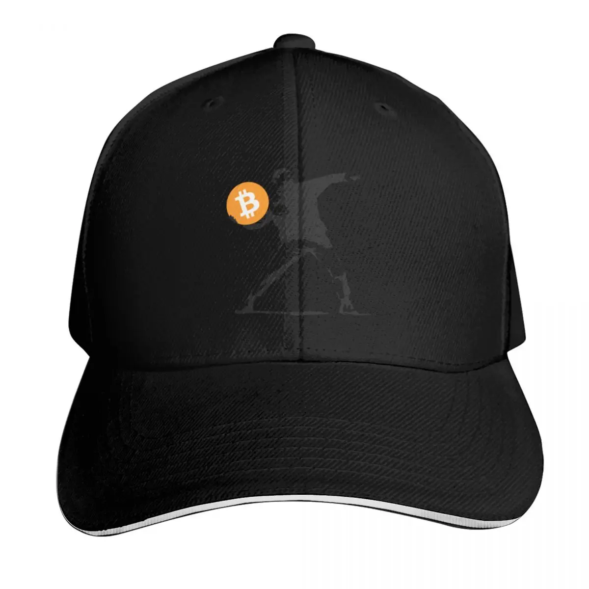 bitcoin thrower Baseball Cap Contrast Two Tone Brim Snapback Flat Bill Strapback Dad Hat