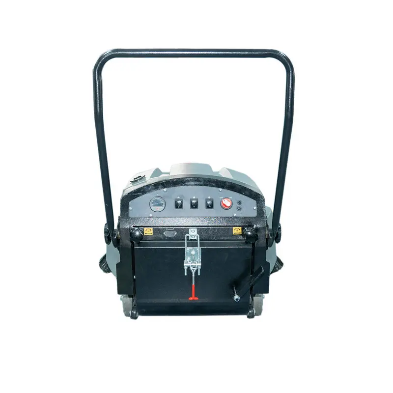 

New Type Mini Electric Hand Push Walk Behind Floor Sweeper Double Brush Road Street Sweeper For Warehouse