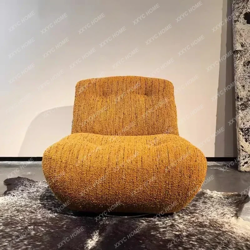 AA A Simple Lounge Chair Rotatable Furniture Wabi Wind Living Room Balcony Fabric Single Sofa Chair Sydney Chair