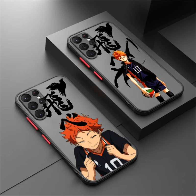 

Cool H-Haikyuu Cute Art Frosted Translucent For Samsung Note 20 A35 A03 A54 A31 A22 A34 A14 A24 A04 A55 5G TPU Phone Case
