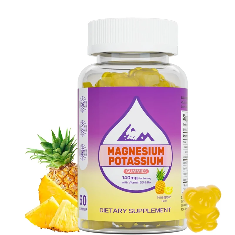 

Potassium magnesium gummies contain vitamin B6, which supports leg spasms and muscle development in adults