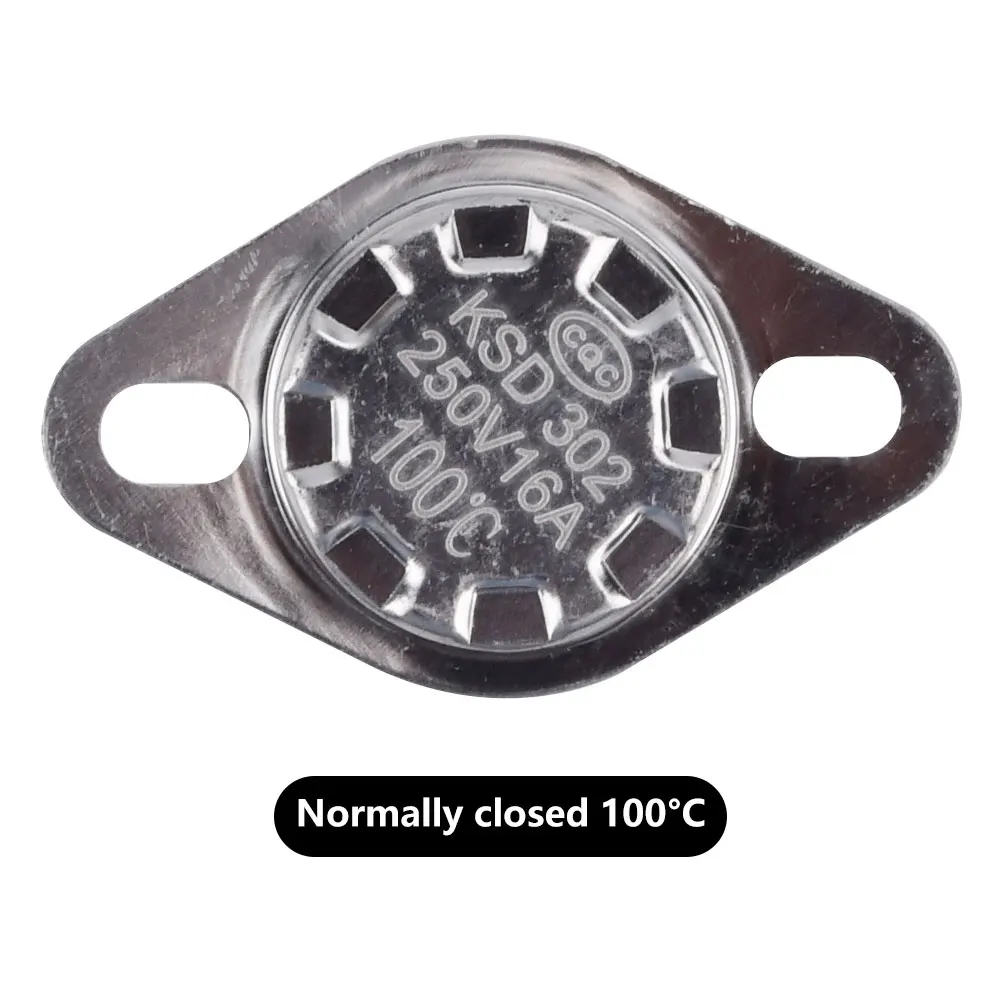1pcs termostato bimetálico do controle térmico 50 ~ 150C do interruptor 16A 250V da temperatura KSD302 do grau Celsius manual restauram o termostato
