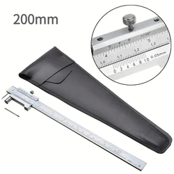 0-200mm Marking Vernier Caliper With Carbide Scriber Parallel Marking Gauging Ruler Measuring Instrument Tool send 1ps needle