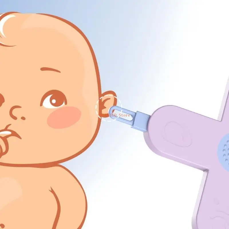 U50F أداة تنظيف السرة والأنف والأذن للرضع 4 في 1 أداة العناية بالطفل منظف تجويف الأنف #2
