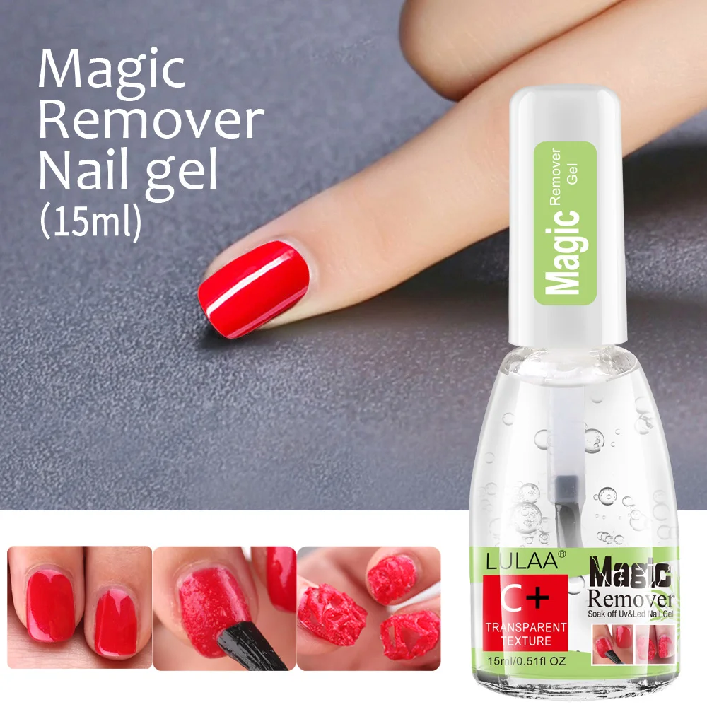 Dissolvant pour Verhéritage à Ongles Gel, Décmatérielle en 2 à 3 Minutes, Couche de Base et de Finition, Sans Imbiber l'Eau, Désarmer, 1/2/3 Pièces