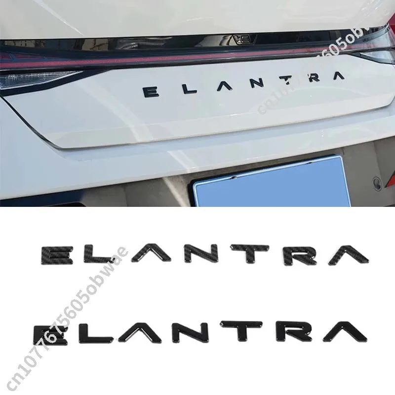 Elantra 2021 2022 2023 2024 2025 2026 Car Specialized No Disassembly Overlay Blackened Emblem Black Warrior Car Logo Sticker