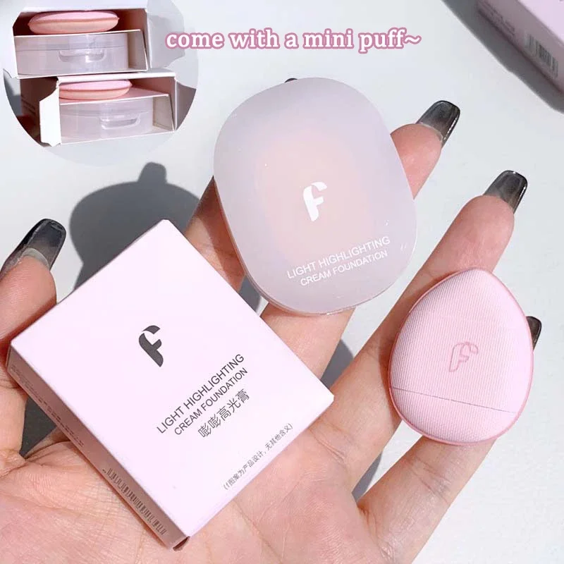 4 Colors Contouring Highlighter Cream Pearlescent Luminizer Waterproof Three-dimensional Face Makeup Illuminator High Gloss