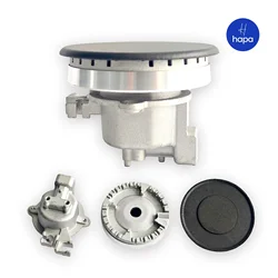 1Set,7.5*5.8cm Universal Oven/Gas Hob stove head Set(flat fire cover/Burner/ Bottom cup) fits most gas stove burners
