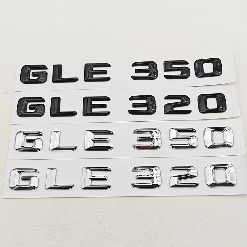

3D ABS Car Letters Logo GLE320 GLE350 Rear Trunk Badge Sticker Emblem For Mercedes Benz GLE Class GLE 320 GLE 350 Accessories