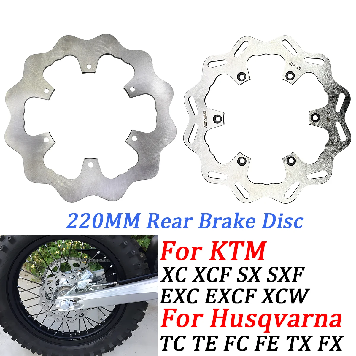 

Motorcycle Accessories Rear Brake Discs For KTM EXC EXCF SX SXF XC XCW XCF TPI Six Days 125 250 300 350 450 500 1994-2023