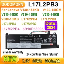 DODOMORN-batería L17L2PB3 para ordenador portátil, para Lenovo V130-151KB, V130-15IGM, V130-15IGM, 81HL, V130-15IKB, V330-14IKB, V530-15IKB