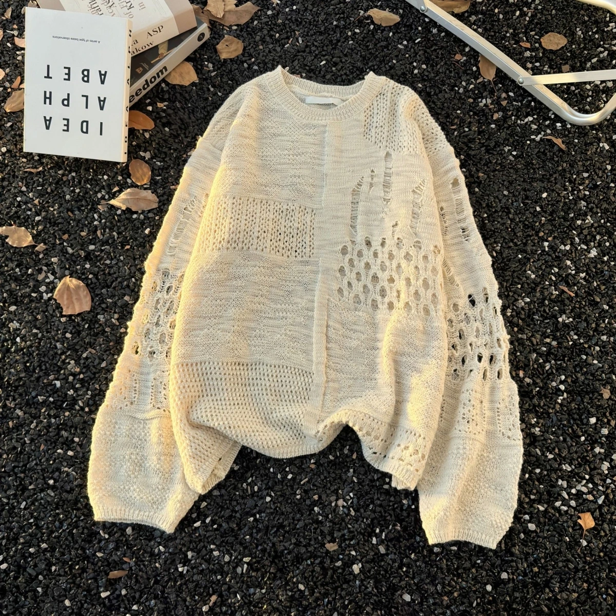 미국 레트로 남성 니트 스웨터 울로 된 빈티지 스타일 가을 겨울 루즈핏 버튼업 레귤러 길이 긴팔