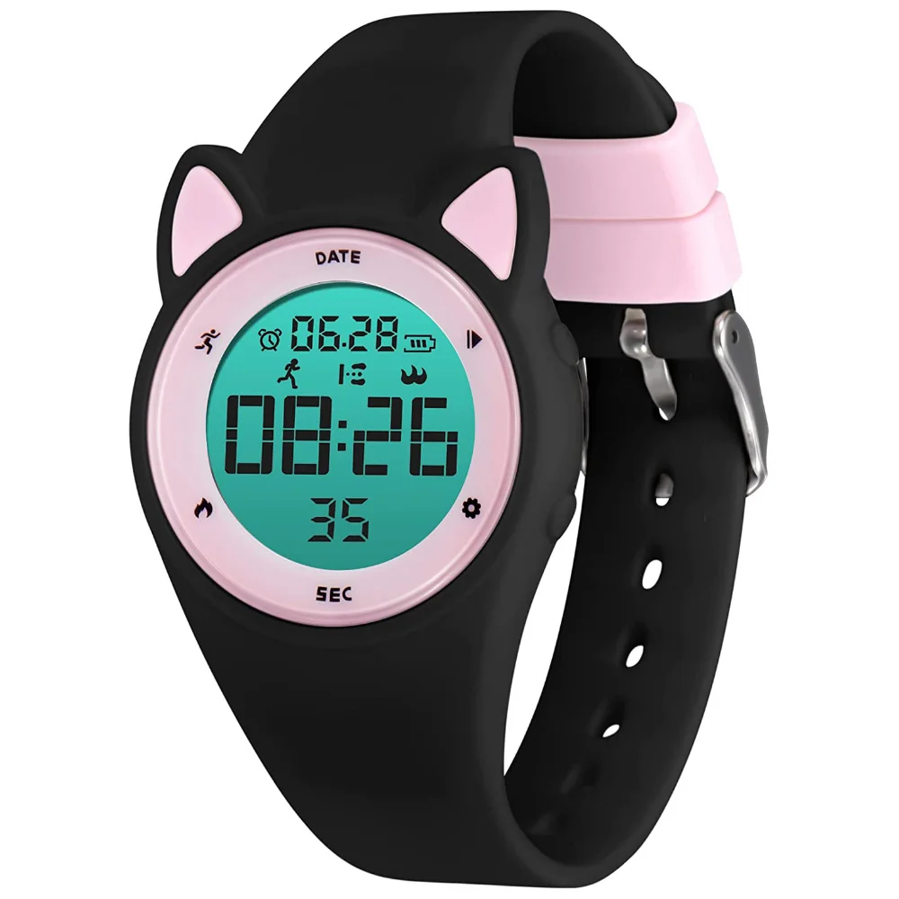 Kids Digital Watch for Boys Girls Waterproof Sports Watches Fitness Tracker Alarm Clock Stopwatch Food Grade Silicone Watch Band