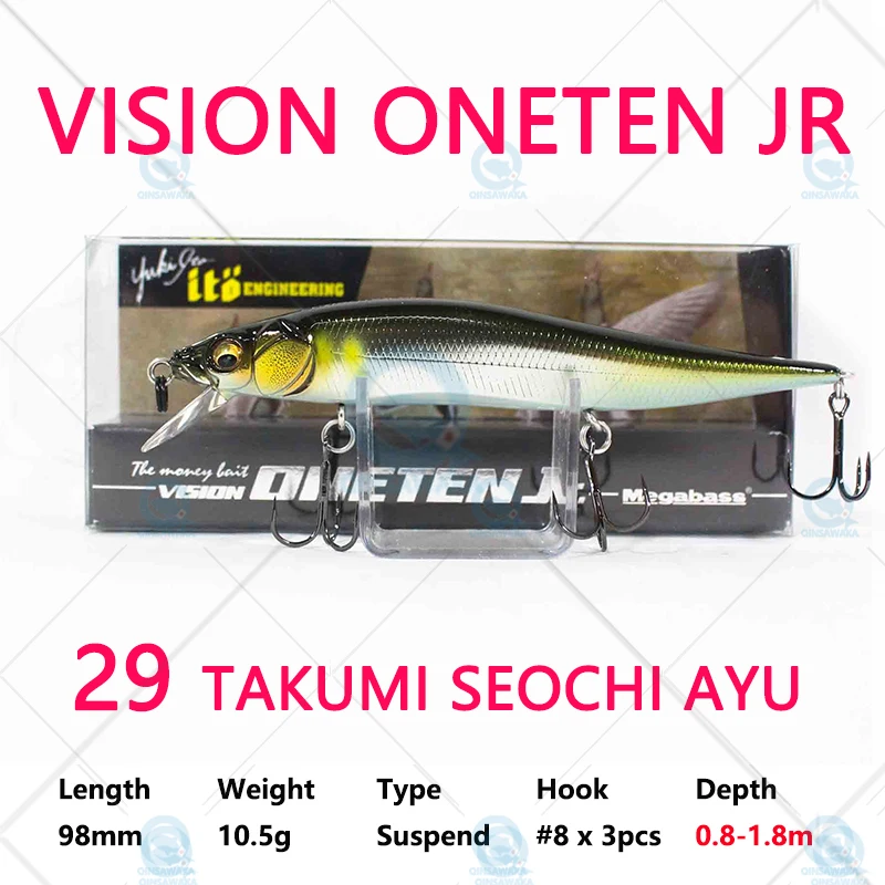 JAPAN Megabass Fishing Lure VISION ONETEN Jr Racing Suspend Slow