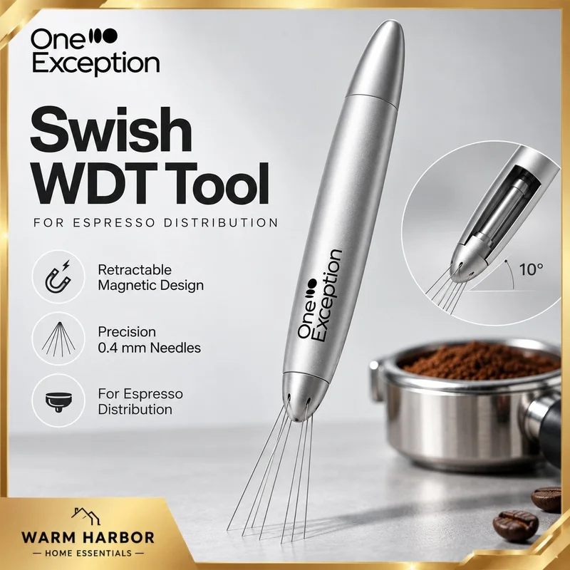 Swish WDT Tool Retractable Espresso Distribution Needle Magnetic Coffee Stirrer Barista Ground Mixer For Espresso Brewing Kit