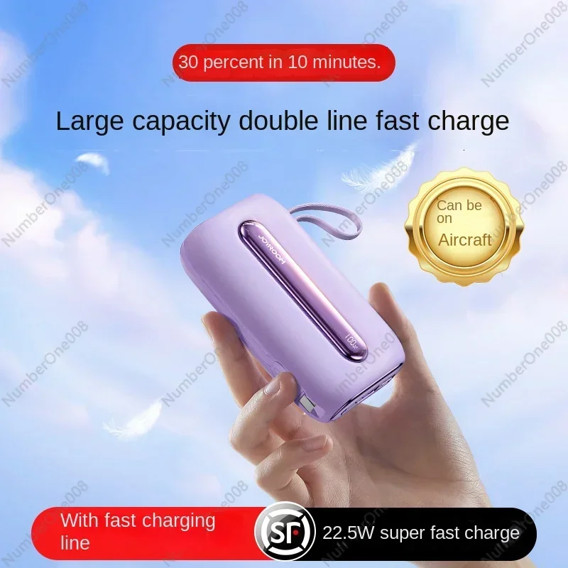 Large-capacity 22.5W Fast Charging Mobile Power Supply 20000mAh Mobile Phone Power Bank Comes with Dual-wire Portable