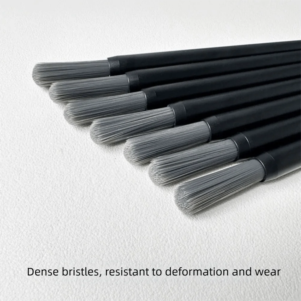 Long Handle Coffee Machine Cleaning Brush Soft Bristle Nylon Bristles Coffee Grinder Brush Durable Deep Cleaning Espresso Brush