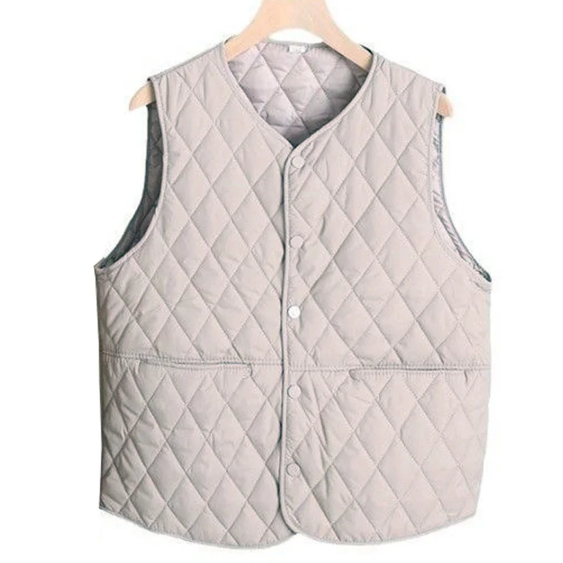 Autunno Inverno plus Size rotondo Ne Color Allentato Dimagrante Abbigliamento interno Jaet in cotone Gilet versatile e caldo