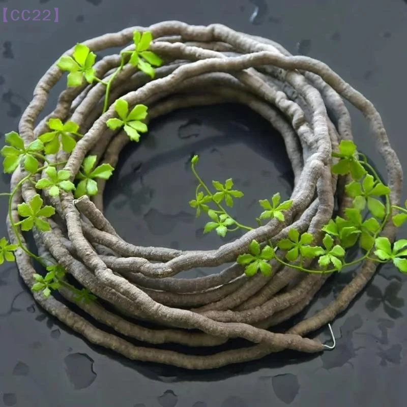 【CC22】1M Künstliche Efeuranken PVC Kunst-Rattan Kletterpflanzen Wigwam Regenwald-Landschaft DIY Heimdekoration D 6MM{C}