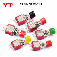 5pcs/lot 3Pin C-NO-NC 6mm Mini Momentary Automatic return Push Button Switch 2A 250VAC/5A 120VAC Toggle Switches DS-612