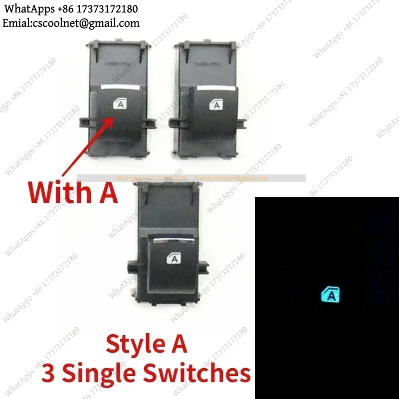 k3 Power Window Switch Ice Blue LED For RAV4 Corolla Cross C-HR 2019-2025