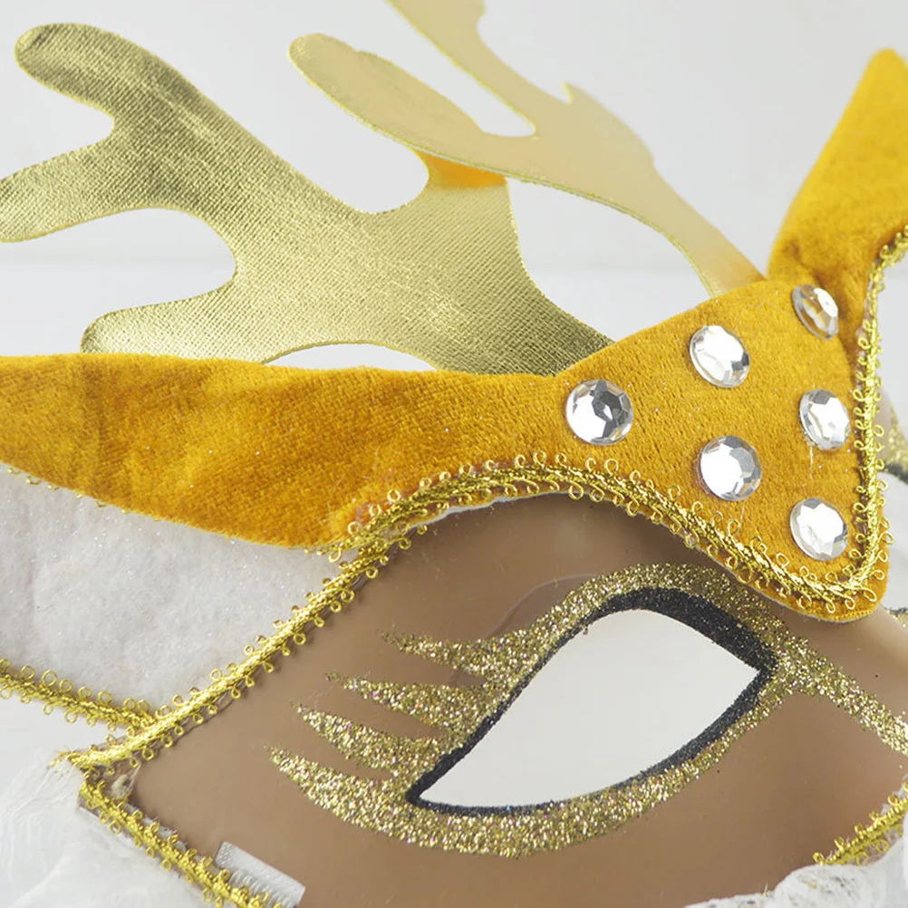 

Deer Mask Lightweight Animal Masquerade Face Cover For Halloween Carnival Party Cosplay Decoration Fancy Dress Ball Kids