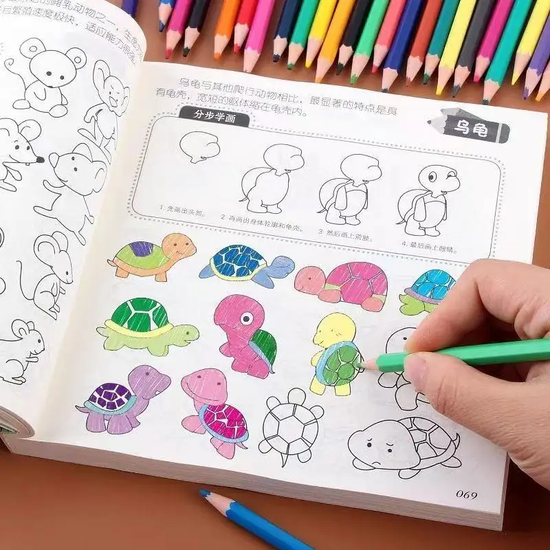 

Книга для детей: простые рисунки и раскраски — 10000 простых страниц с пошаговыми инструкциями для малышей и дошкольников, развивающая книга для обучения рисованию ﻿