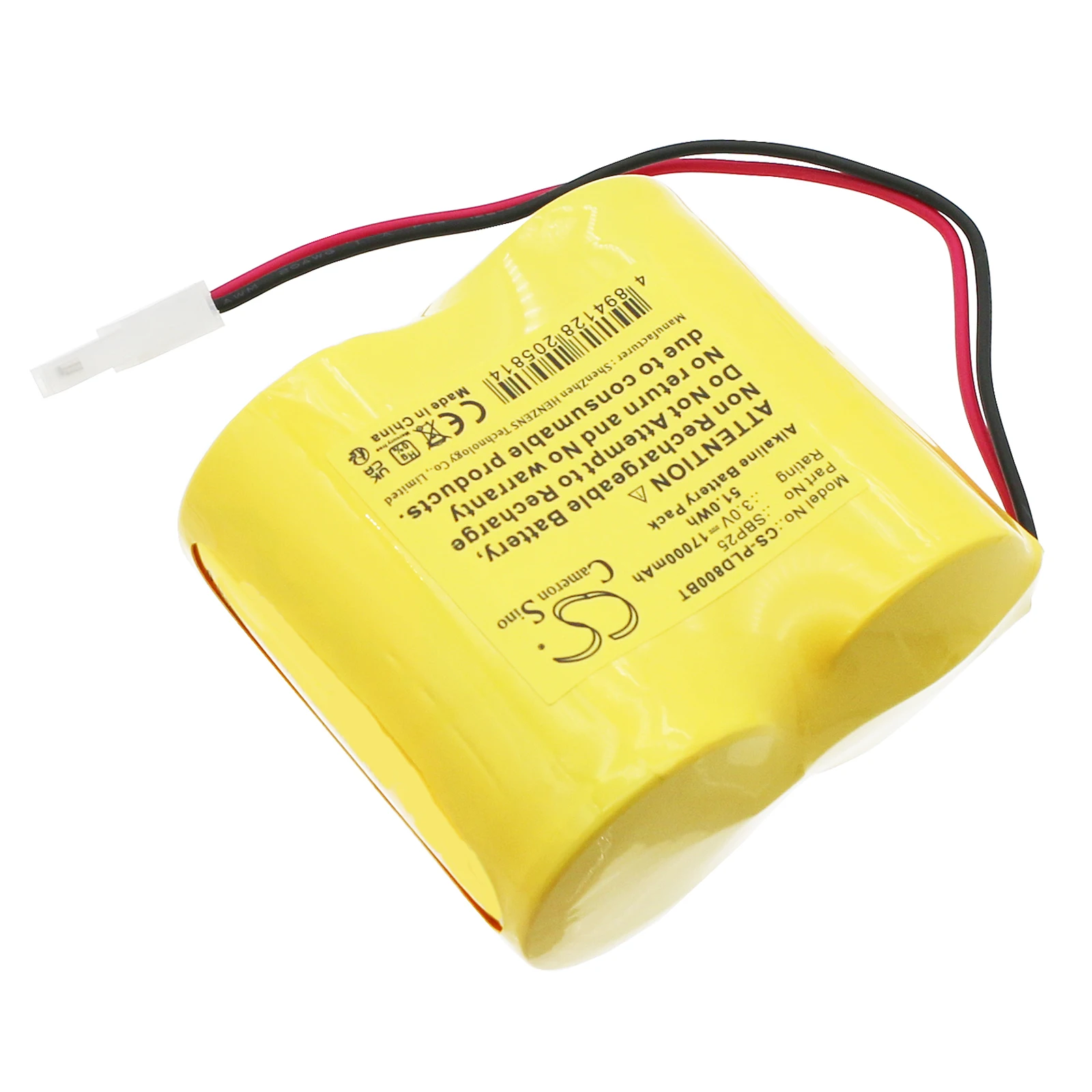 CS Replacement Battery For PRIMAPROTECT DSP80-F4 SBP25,2-LR20 17000mAh / 51.0Wh Alarm System