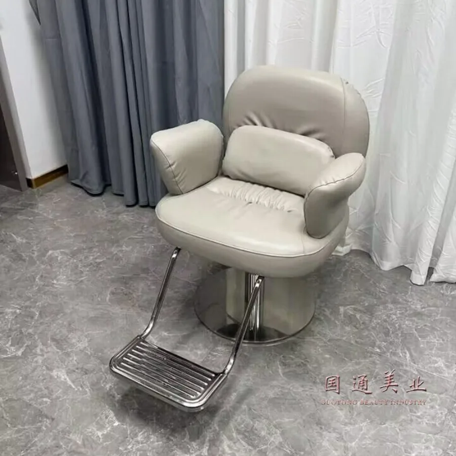 Makeup Artist Hairdressing Chair New Mobile Black Hairdressing Chair Multifinction Professional Salon Memory Foam Sedie Chairs